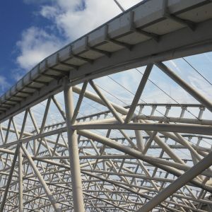 Structure for fastening the ETFE cushions